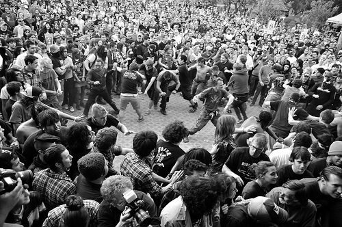 mosh pits