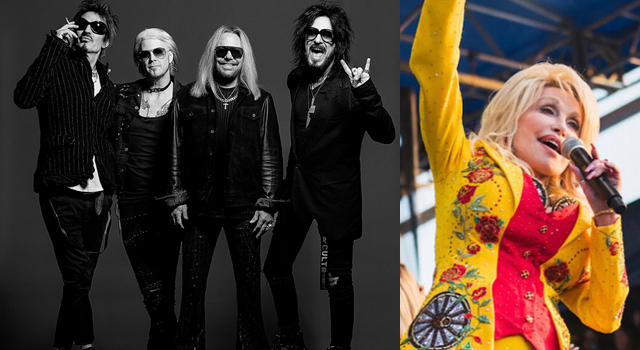 Mötley Crüe and Dolly Parton