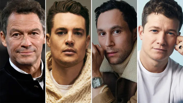 L-R: Dominic West, Alexander Dreymon, Ludwig Trepte, and Ed Speleers Getty/Stephanie Diani/Courtesy/David Reiss