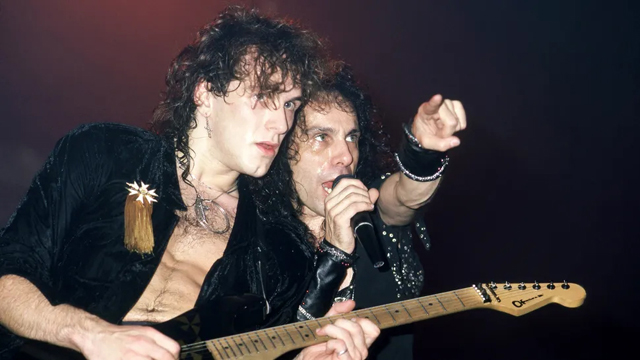Vivian Campbell and Ronnie James Dio (Image credit: Ross Marino/Getty Images)