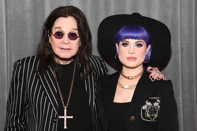 Ozzy Osbourne and Kelly Osbourne - Credit : Kevin Mazur/Getty