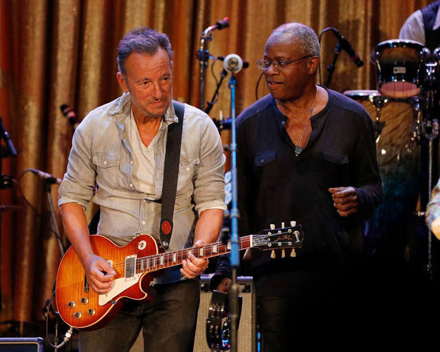 Bruce Springsteen and David Sancious  2017. Photograph: Taylor Hill/Getty Images