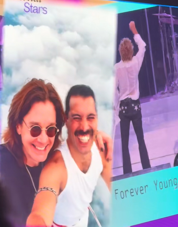 Rod Stewart Tour Features AI Video Of Ozzy Osbourne Taking Selfies With Musicians In Heaven