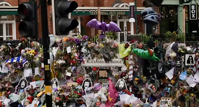 Ozzy Osbourne Tributes Left At Black Sabbath Bridge & Bench