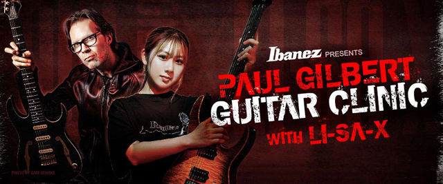 Ibanez presents Paul Gilbert Guitar Clinic with Li-sa-X