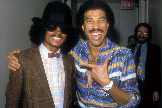 Michael Jackson and Lionel Richie Photo by L. Cohen/WireImage