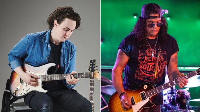 Chris Buck and Slash (Image credit: Future / Scott Dudelson/Getty Images)