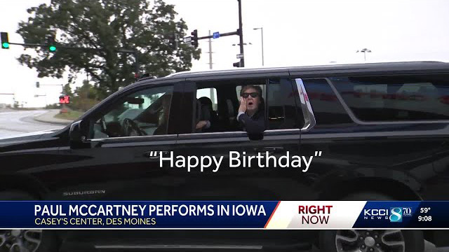 KCCI - Paul McCartney fan gets birthday wish in Des Moines