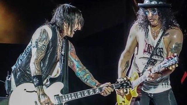 Richard Fortus and Slash