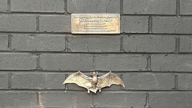 The Crown - brass bat and a plaque (Image credit: Freddie Cartwright)