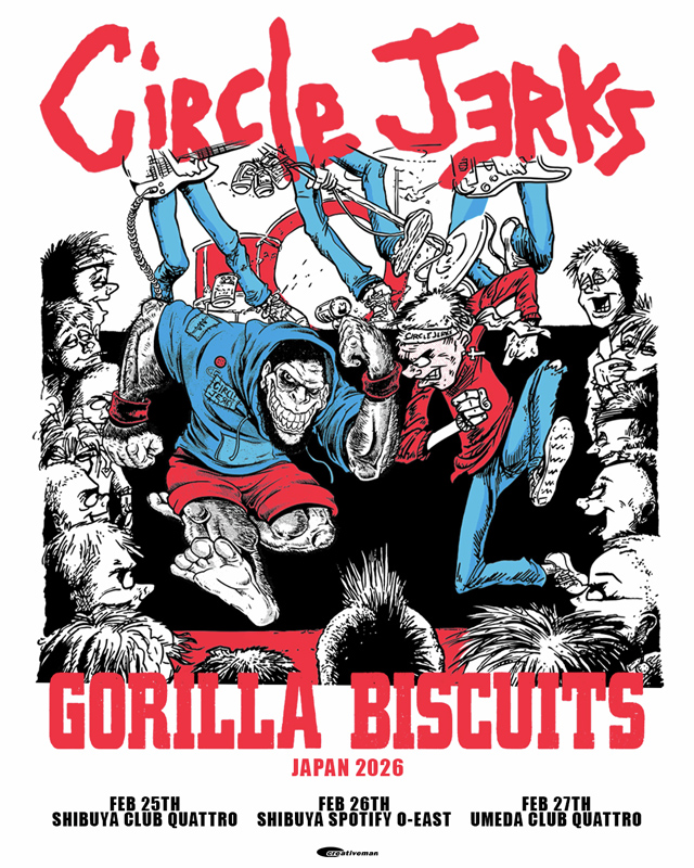 CIRCLE JERKS × GORILLA BISCUITS Japan Tour 2026