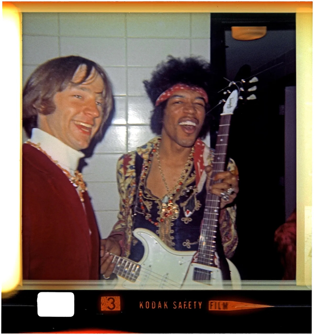 Peter Tork and Jimi Hendrix photographed in 1967 (Image credit: Micky Dolenz)