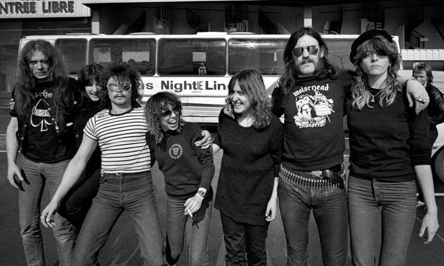 Girlschool and Motörhead - Photograph: Adrian Boot/Urbanimage.tv