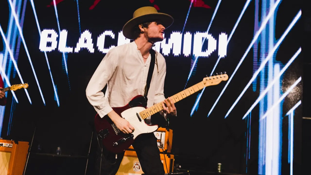 Matt Kwasniewski-Kelvin of Black Midi, photo by Ben Kaye