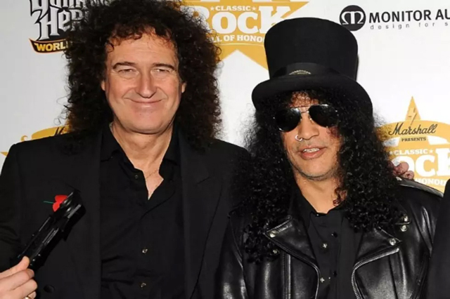 Brian May and Slash - Ian Gavan, Getty Images