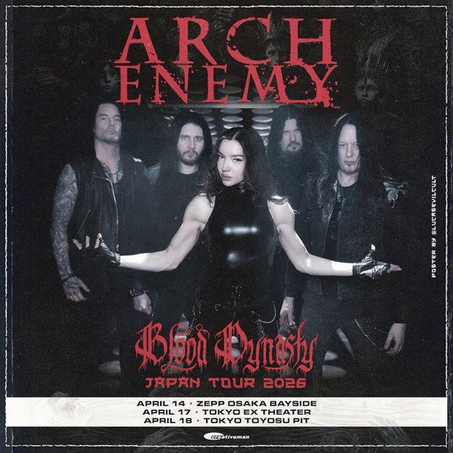 ARCH ENEMY BLOOD DYNASTY JAPAN TOUR 2026