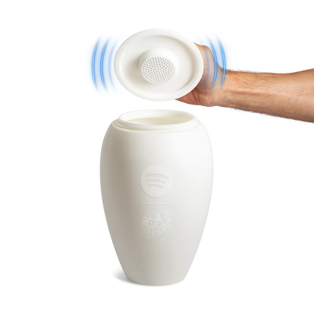 World’s First Music-Streaming Urn from Liquid Death x Spotify