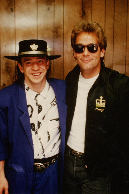 Stevie Ray Vaughan and Huey Lewis