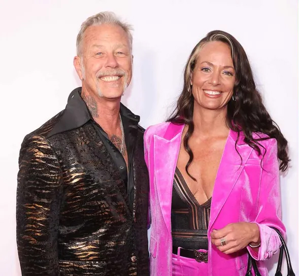 James Hetfield and Adriana Gillett (Image credit: Taylor Hill/WireImage)