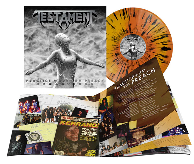 Testament / Practice What You Preach (Remastered) Ltd. Orange and Yellow Swirl - Splattered Vinyl
