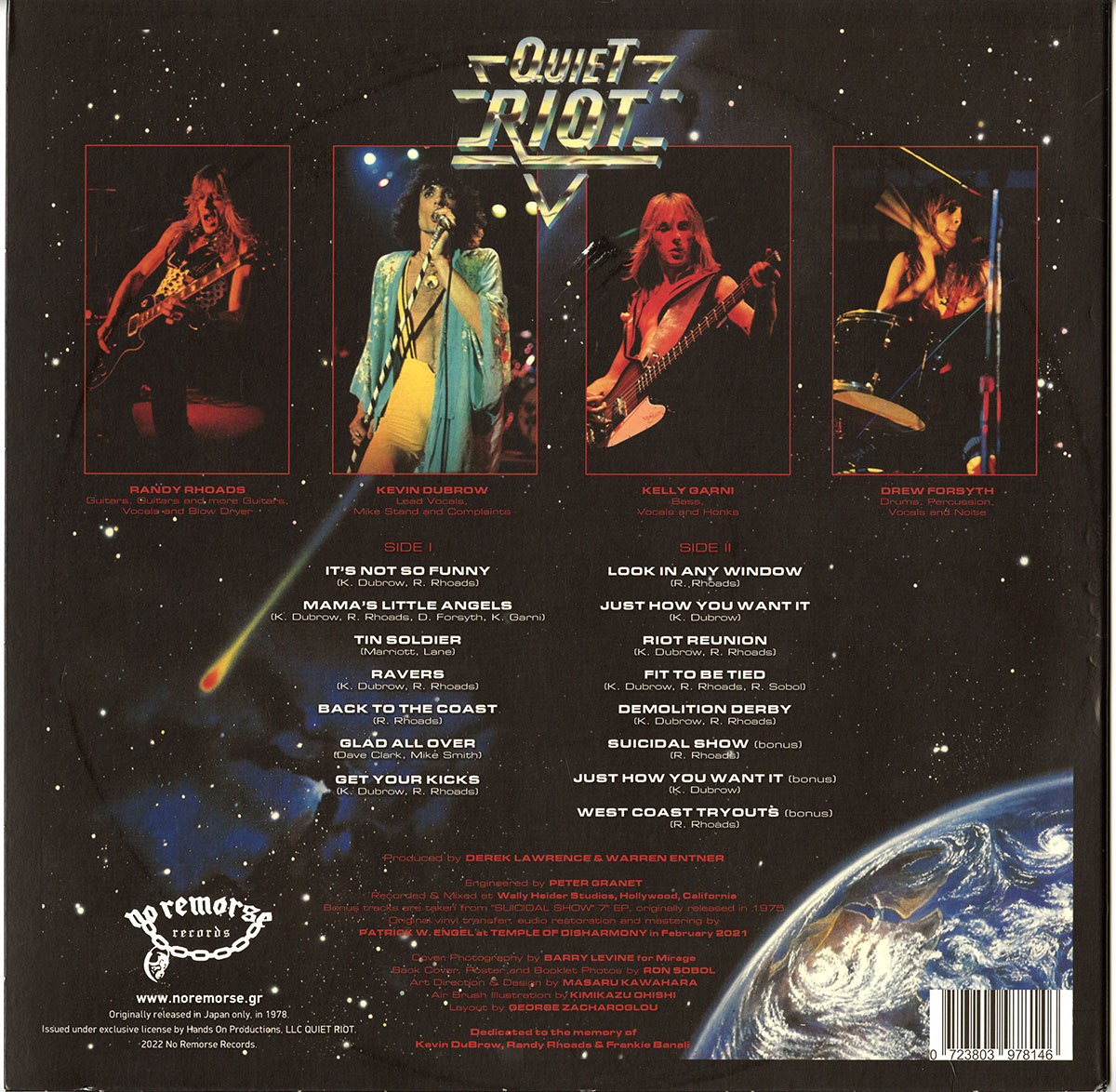 Quiet Riot 1st & 2nd 2枚セット　ランディ・ローズ期 QUIET RIOT の伝説の1st＆2ndアルバムが遂にオフィシャルCD化