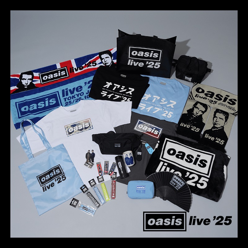 Oasis Live '25＞日本公式ツアー・グッズの詳細発表 - amass