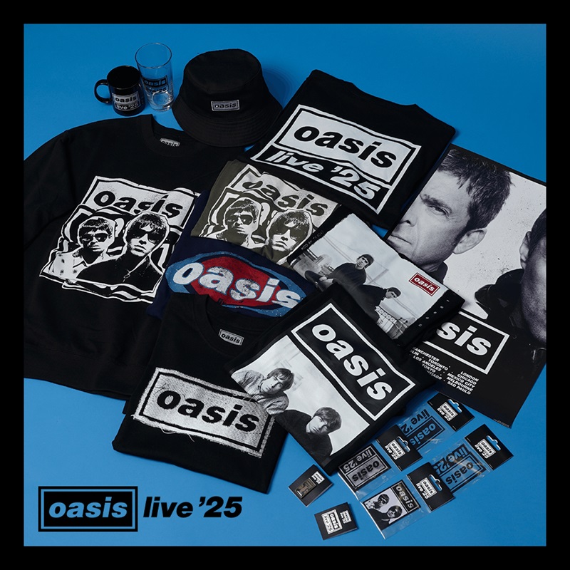 Oasis Live '25＞日本公式ツアー・グッズの詳細発表 - amass